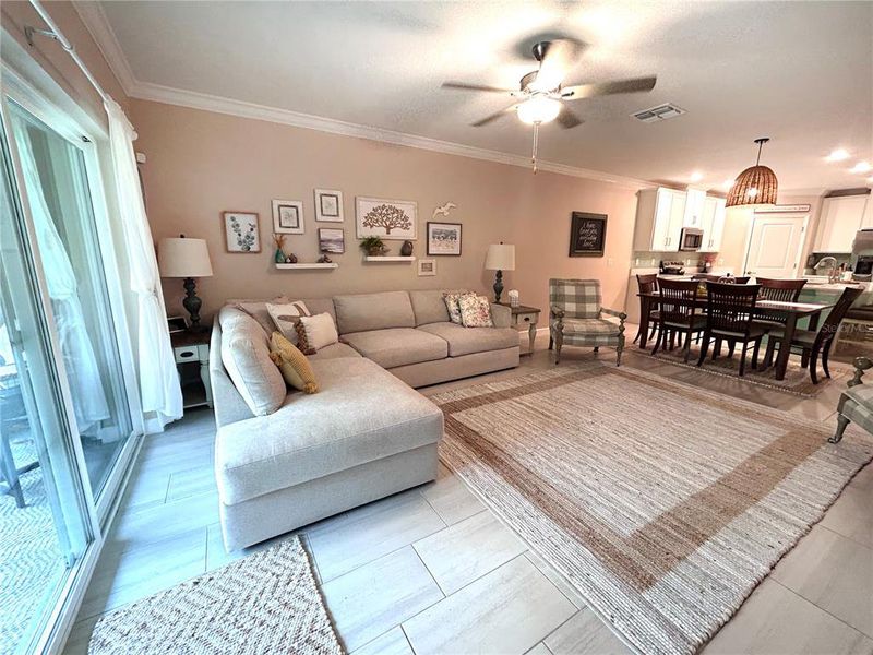 Furnished interior view inside a new home in Angeline Active Adult, Land O' Lakes (Image 16). Furnished interior view inside a new home in Angeline Active Adult, Land O' Lakes (Image 16).