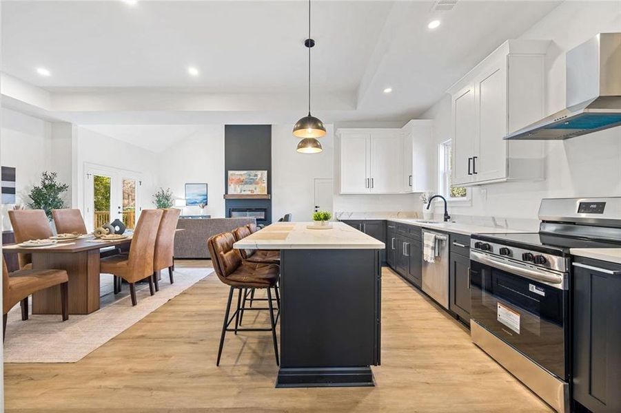 Furnished interior view inside a new home in , Atlanta (Image 13). Furnished interior view inside a new home in , Atlanta (Image 13).