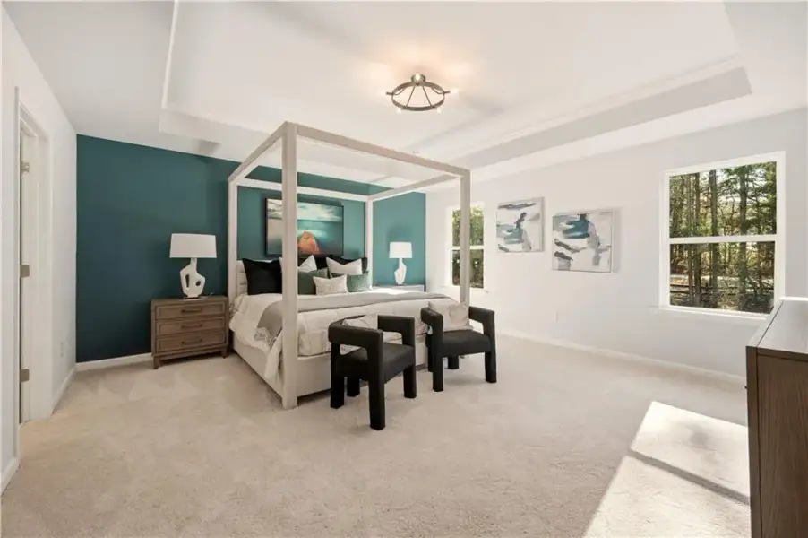Furnished interior view inside a new home in Everson Pointe, Snellville (Image 27).