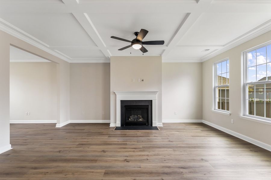 Spacious, unfurnished interior of a new home in Cottages at Lake Emory, Inman (Image 17). Spacious, unfurnished interior of a new home in Cottages at Lake Emory, Inman (Image 17).