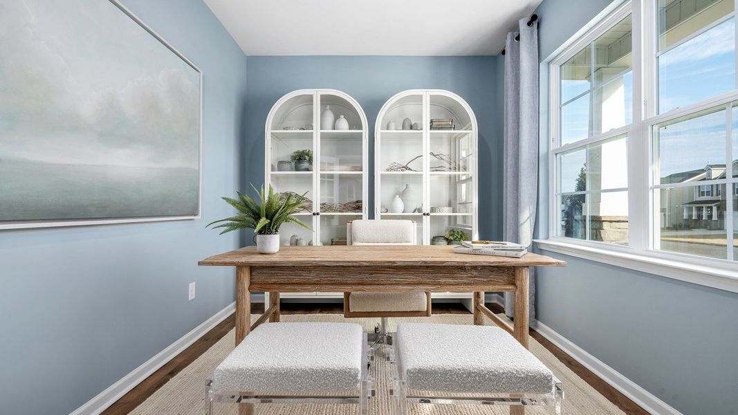 Furnished interior view inside a new home in The Landing at Summerhaven, Mebane (Image 4).