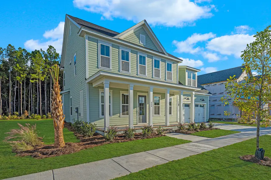 Representative exterior photo of a completed home built from the Hampton by Homes by Dickerson in Nexton, Summerville, SC (Image 17). Representative exterior photo of a completed home built from the Hampton by Homes by Dickerson in Nexton, Summerville, SC (Image 17).