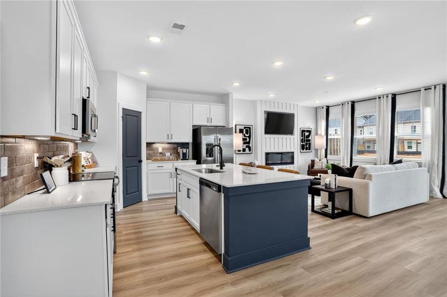 Furnished interior view inside a new home in Governors Parc, Kennesaw (Image 33).