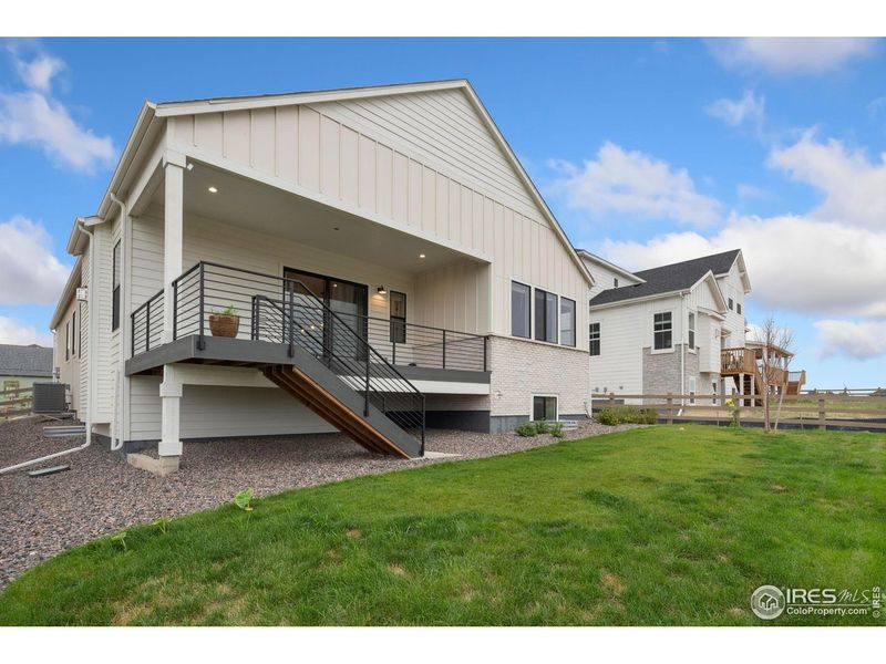 Exterior details and patio area of a home in , Timnath (Image 26).