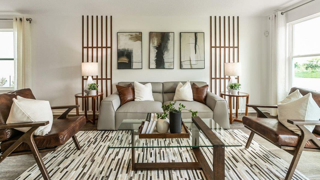 Representative furnished interior of a home built from the BERKELEY by D.R. Horton in Rookery, Green Cove Springs (Image 13).