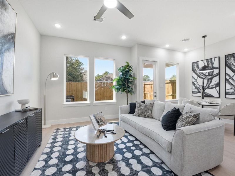 First Floor Living, Kitchen, and Dining