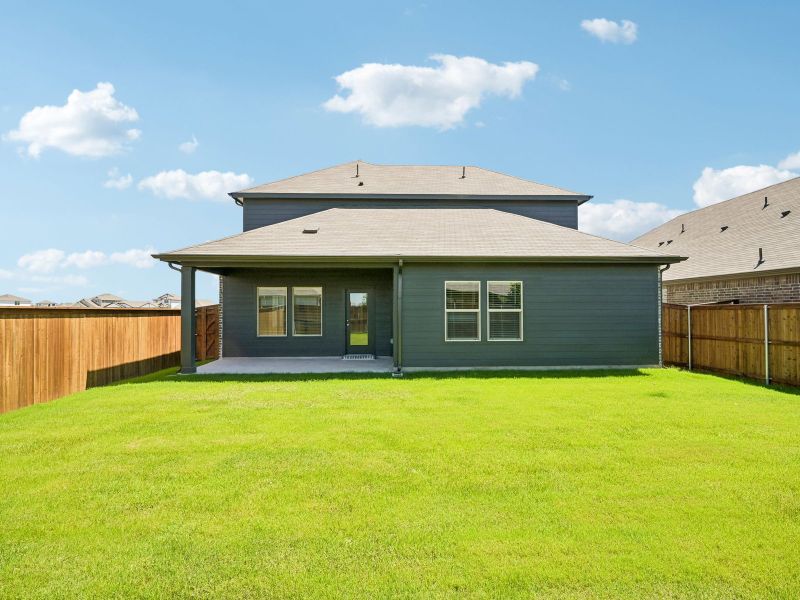 Exterior details and patio area of a home in Lakehaven - Signature Series, Farmersville (Image 3). Exterior details and patio area of a home in Lakehaven - Signature Series, Farmersville (Image 3).