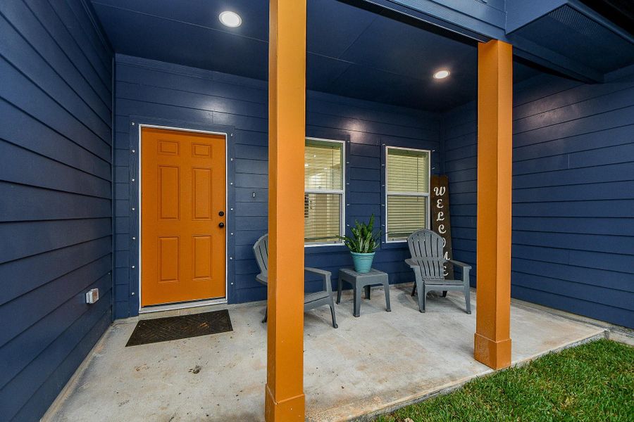 Exterior details and patio area of a home in , West Columbia (Image 3). Exterior details and patio area of a home in , West Columbia (Image 3).