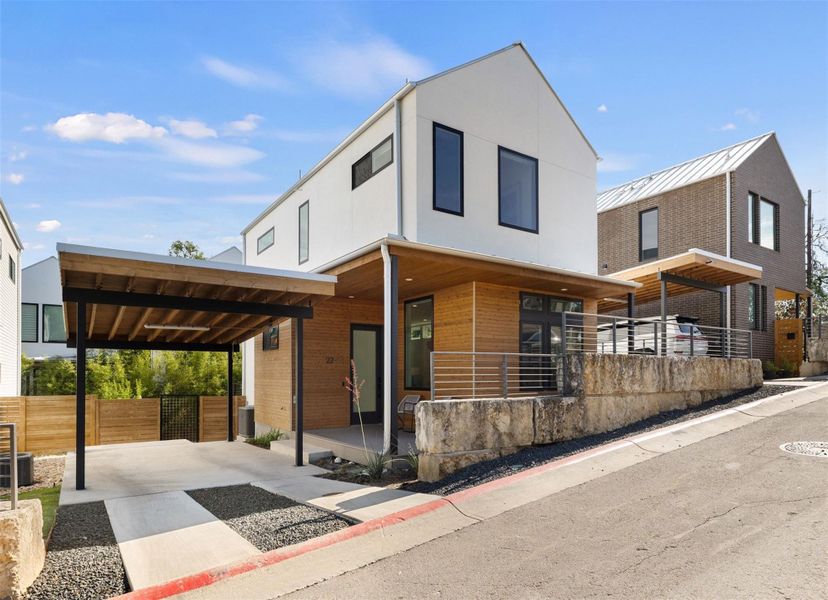 View of modern home