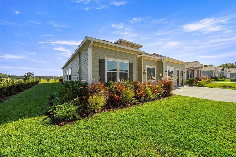 Exterior details and patio area of a home in Trailhead Landing: Trailhead Landing 60s, Alachua (Image 2).