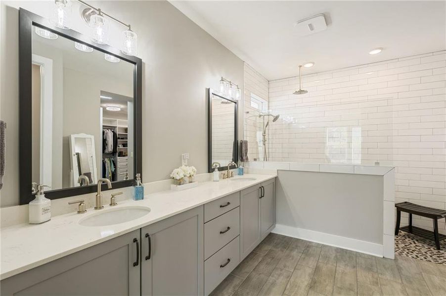 Furnished interior view inside a new home in Crescent Pointe at Great Sky, Canton (Image 19).