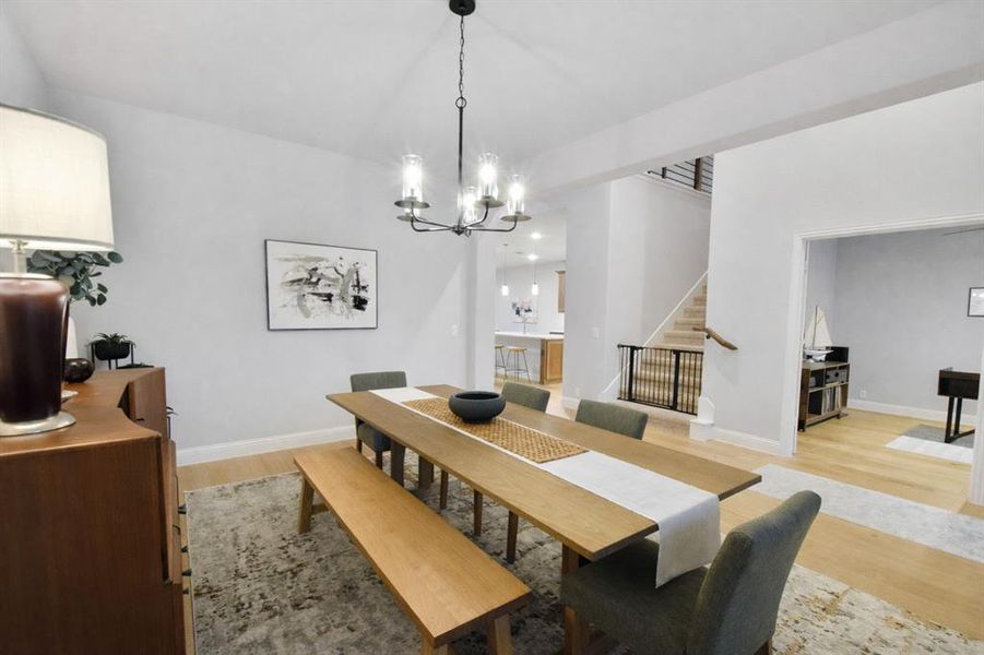 Furnished interior view inside a new home in Abe's Landing, Granbury (Image 9).