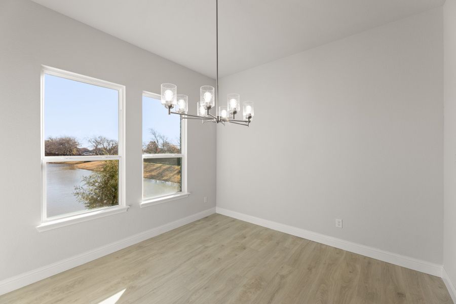 Representative unfurnished interior of a home built from the Fairview by Sandlin Homes in Lakesong, Midlothian (Image 17). Representative unfurnished interior of a home built from the Fairview by Sandlin Homes in Lakesong, Midlothian (Image 17).