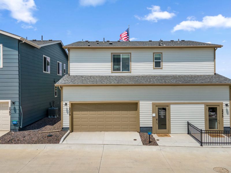 Representative exterior photo of a completed home built from the Denali by Landsea Homes in Pintail Commons at Johnstown Village, Johnstown, CO (Image 21).