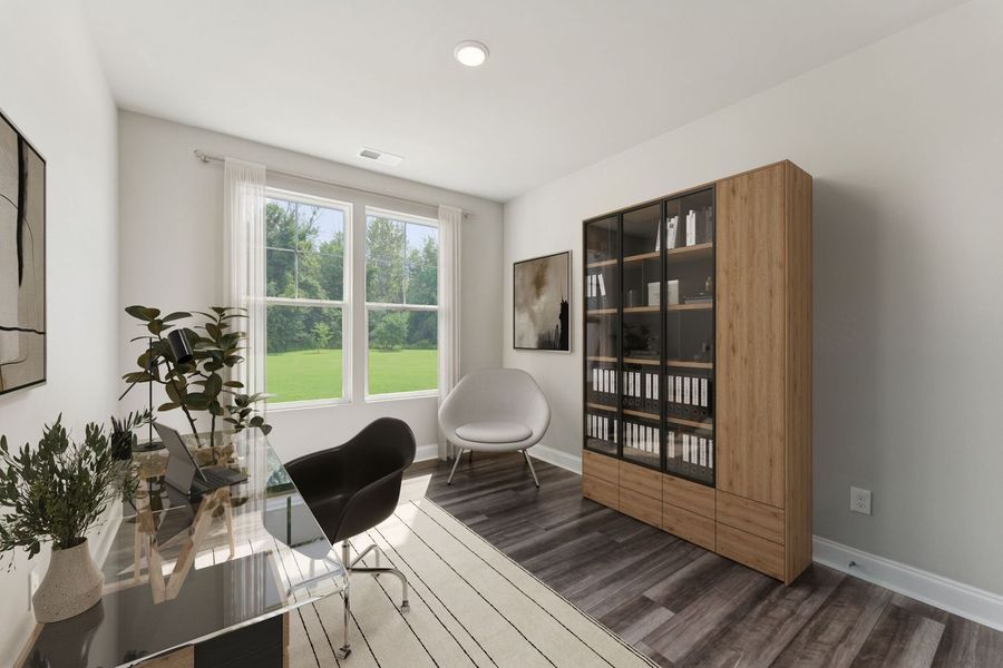 Representative furnished interior of a home built from the The Kershaw by Stanley Martin Homes in Williams Grove, Apex (Image 12).