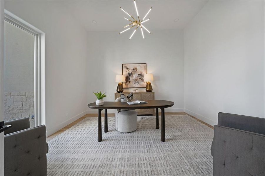 Furnished interior view inside a new home in , Heath (Image 12). Furnished interior view inside a new home in , Heath (Image 12).