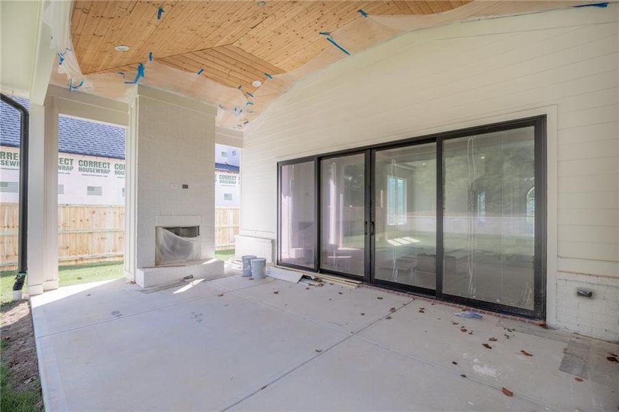 In-progress construction of a new home in , Alpharetta, GA (Image 12).