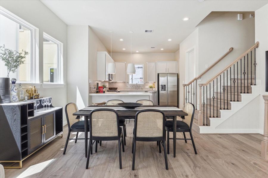 Furnished interior view inside a new home in White Oak Station, Houston (Image 18).