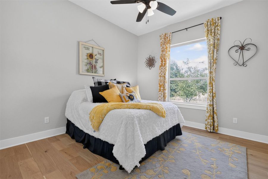 2nd Bedroom with bright window and custom closet 2nd Bedroom with bright window and custom closet