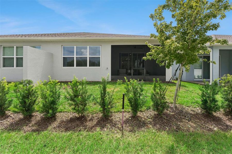 Exterior details and patio area of a home in Del Webb Oasis, Winter Garden (Image 4).