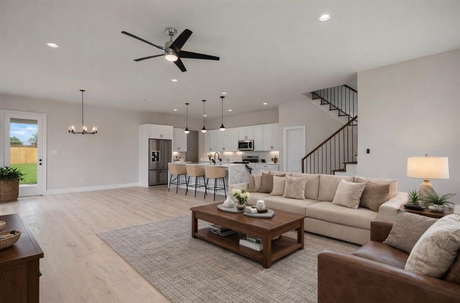 Furnished interior view inside a new home in , Dallas (Image 16).