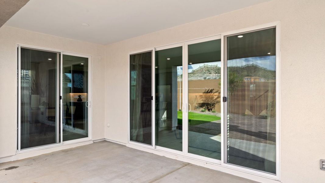 Exterior details and patio area of a home in Aloravita, Peoria (Image 2). Exterior details and patio area of a home in Aloravita, Peoria (Image 2).
