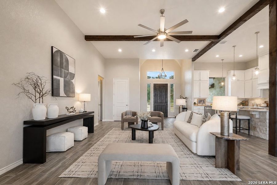 Furnished interior view inside a new home in , New Braunfels (Image 11).