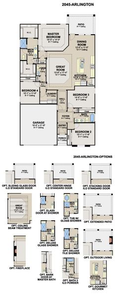 2D floor plan layout of this home in Veranda Signature, San Antonio, TX (Image 4). 2D floor plan layout of this home in Veranda Signature, San Antonio, TX (Image 4).
