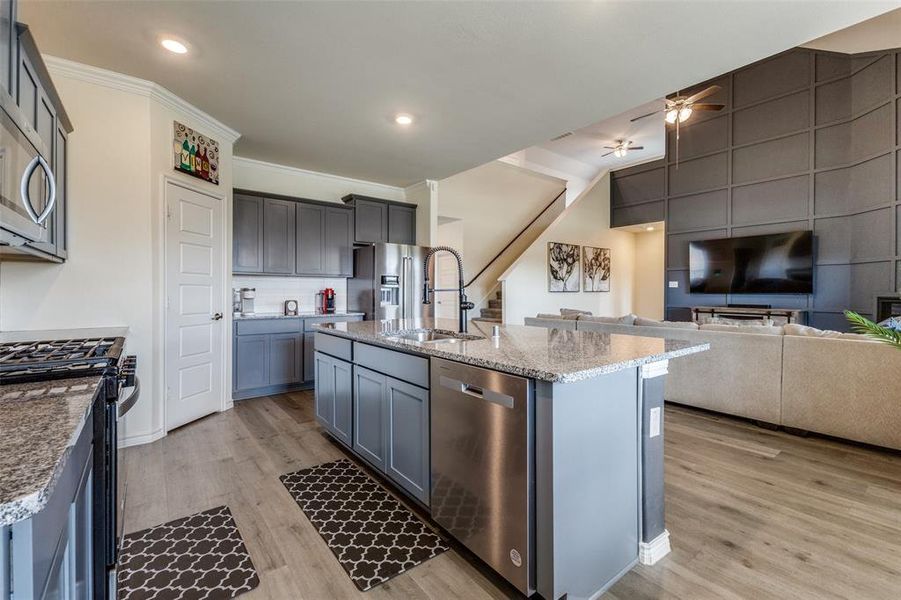 Furnished interior view inside a new home in , Little Elm (Image 7). Furnished interior view inside a new home in , Little Elm (Image 7).