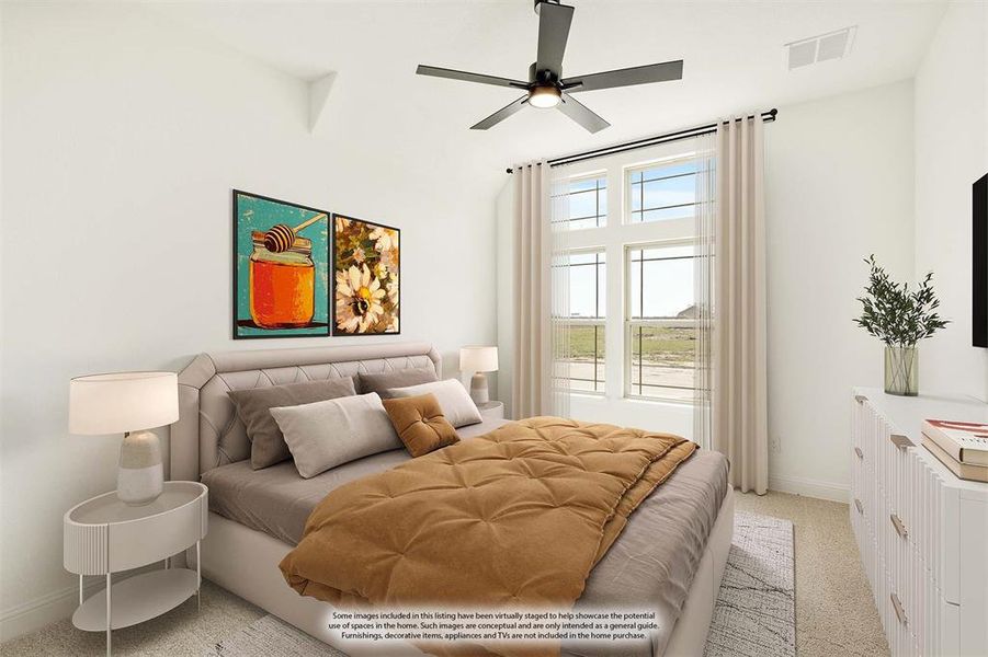 Furnished interior view inside a new home in Stone River Glen 60s, Royse City (Image 15).