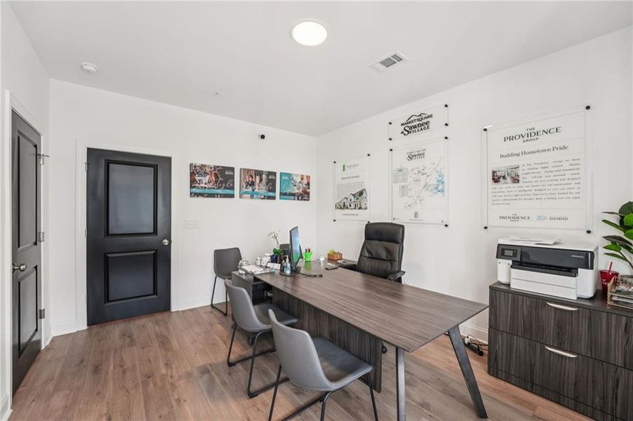Furnished interior view inside a new home in Market Square at Sawnee Village, Cumming (Image 24).