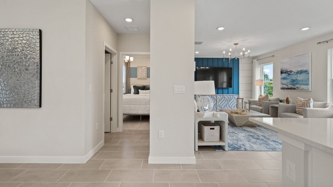 Ponte Vedra Model Home Living Area at Willowbrook North by DRB Homes in Winter Haven FL Ponte Vedra Model Home Living Area at Willowbrook North by DRB Homes in Winter Haven FL