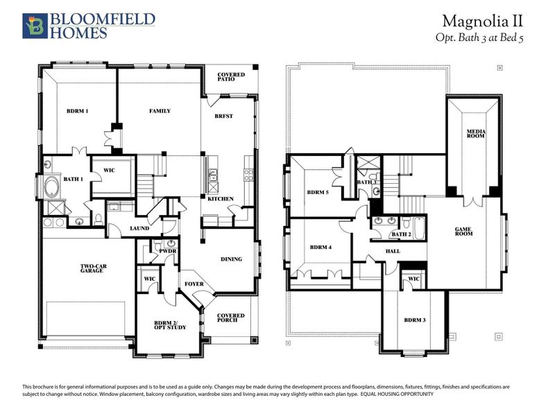 Magnolia II Opt. Bath 3 at Bed 5 Floor Plan