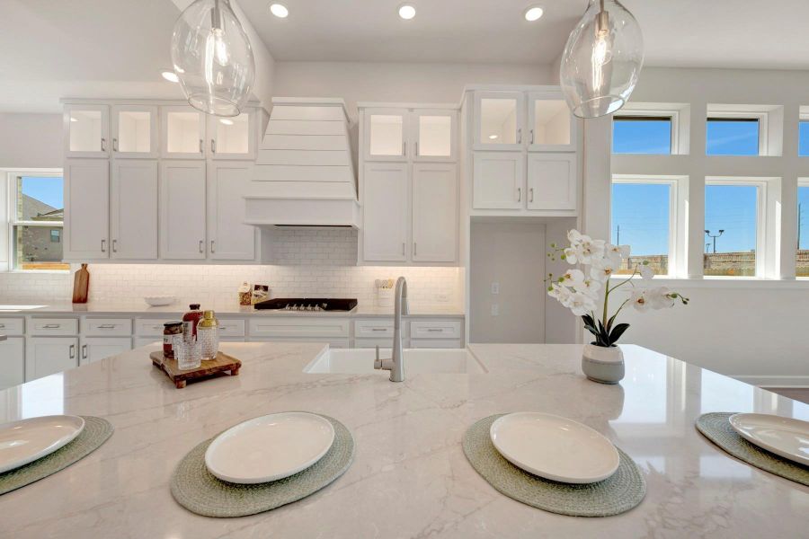 Furnished interior view inside a new home in Grange 45' Homesites, Katy (Image 4).