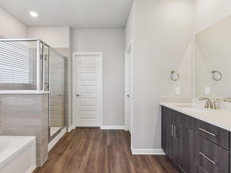 Photo is not of the actual home, but is an inspirational photo of builder’s model home and may depict options, furnishings, and/or decorator features that are not included