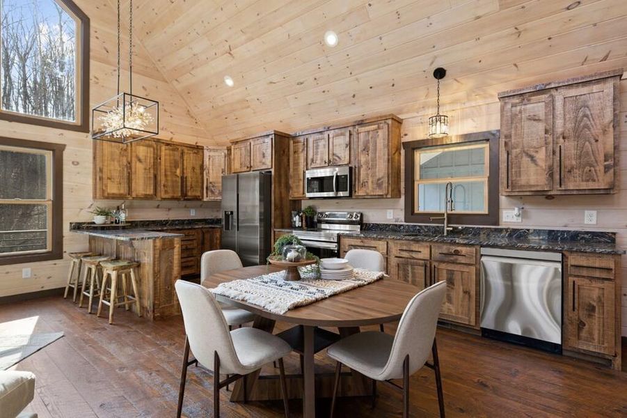 Furnished interior view inside a new home in , Blue Ridge (Image 9).