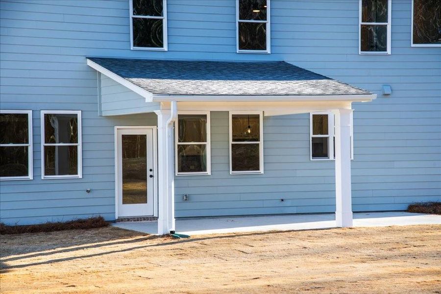 Exterior details and patio area of a home in Autumn Brook, Canton (Image 27).