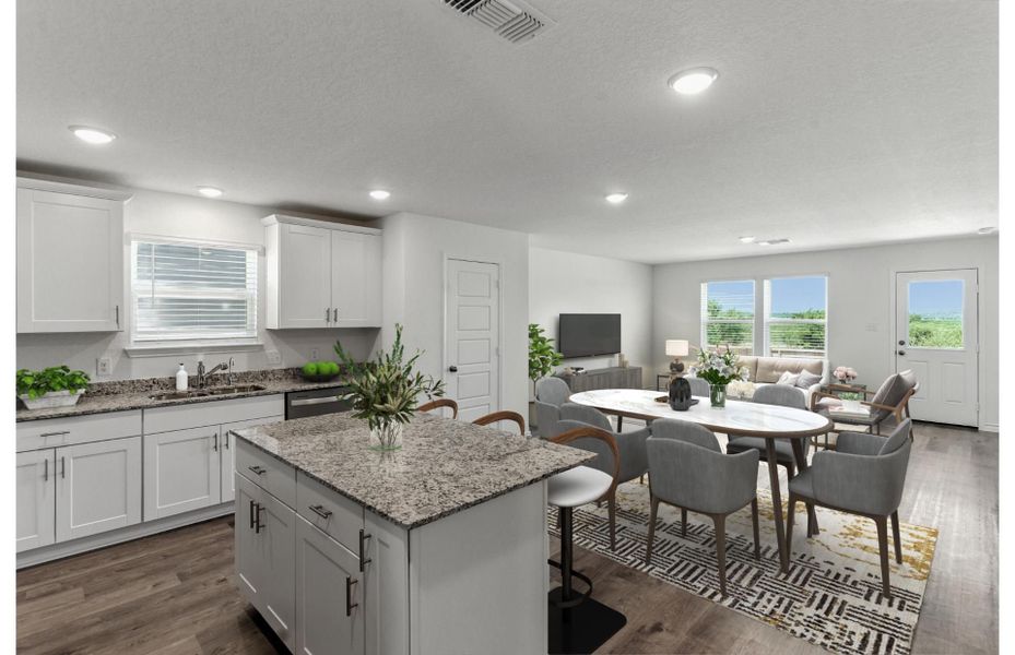 Representative furnished interior of a home built from the Durant by Centex in Vista Real, Converse (Image 10).