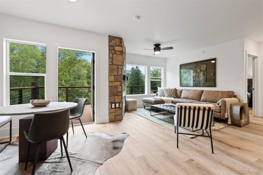 Furnished interior view inside a new home in , Silverthorne (Image 22).