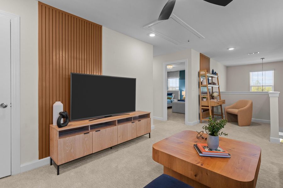 Representative furnished interior of a home built from the The Hibiscus by Chesapeake Homes in Coastal Club of the Carolinas, Calabash (Image 62).