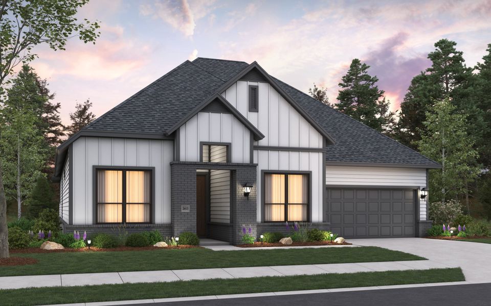 Representative exterior photo of a completed home built from the Riverwalk by HistoryMaker Homes in Attwater 65s - Signature, Waller, TX (Image 21). Representative exterior photo of a completed home built from the Riverwalk by HistoryMaker Homes in Attwater 65s - Signature, Waller, TX (Image 21).