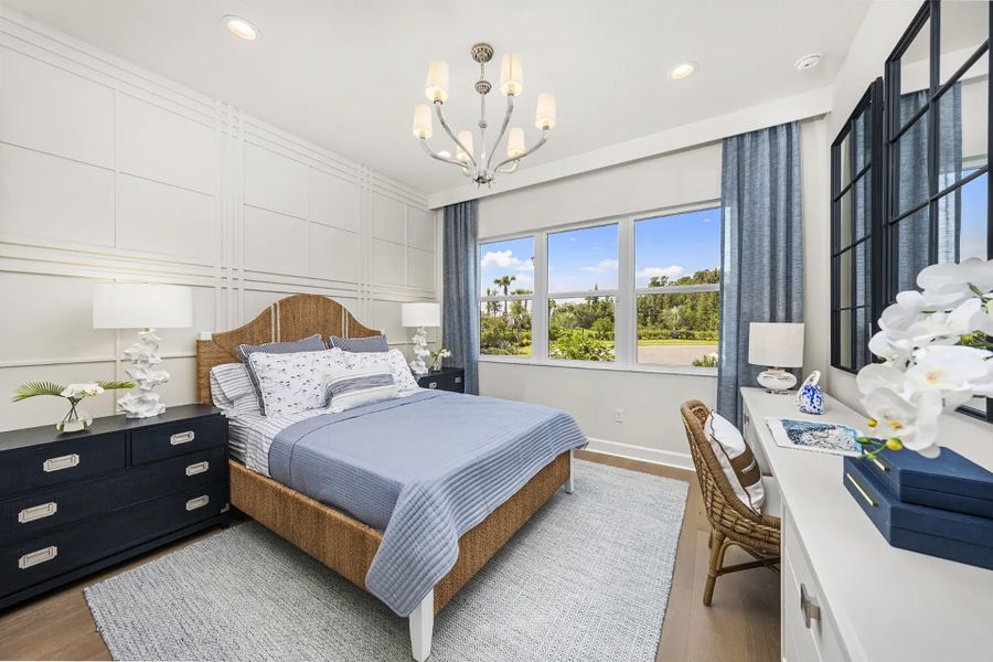 Representative furnished interior of a home built from the Sapphire by GL Homes in Valencia Ridge (55+), Wesley Chapel (Image 17).
