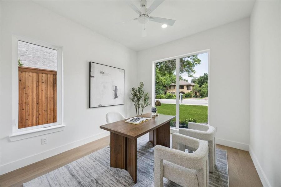 Furnished interior view inside a new home in , Dallas (Image 14).