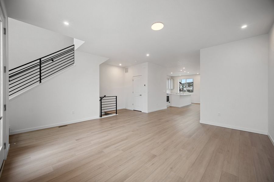 Representative unfurnished interior of a home built from the Willow by Lokal Homes in The Commons at Victory Ridge, Colorado Springs (Image 15).