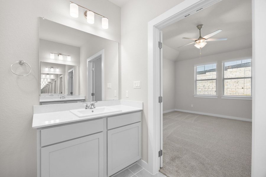 Primary Bath in the Elm home plan by Trophy Signature Homes – REPRESENTATIVE PHOTO Primary Bath in the Elm home plan by Trophy Signature Homes – REPRESENTATIVE PHOTO
