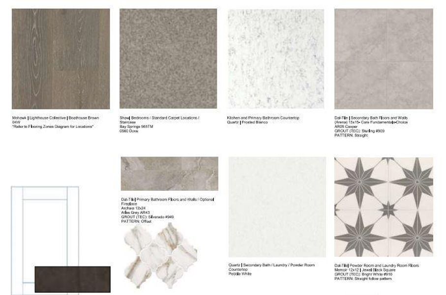 8500 Picnic House Path design selections! This home is currently under construction and selections are subject to change.