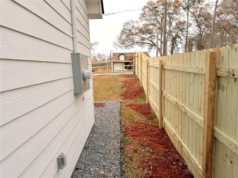 Exterior details and patio area of a home in , Austell (Image 16).