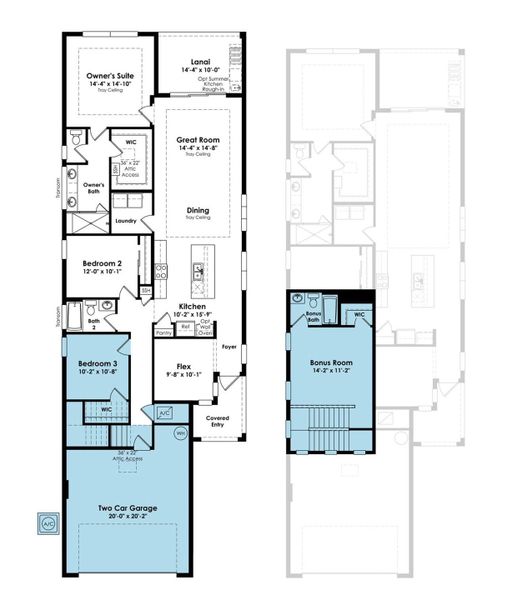 2D floor plan layout of this home in Rivella, Port St. Lucie, FL (Image 4). 2D floor plan layout of this home in Rivella, Port St. Lucie, FL (Image 4).