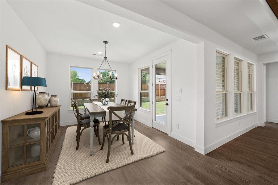 Furnished interior view inside a new home in Sterling Greene, Arlington (Image 7). Furnished interior view inside a new home in Sterling Greene, Arlington (Image 7).