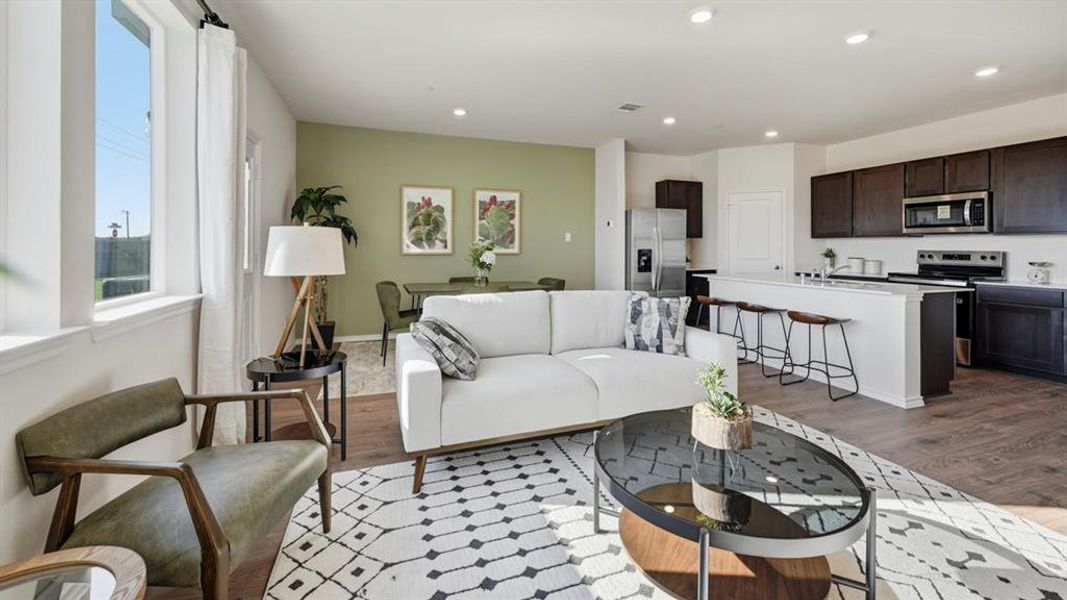 Furnished interior view inside a new home in Arbor Trails South, Princeton (Image 24).